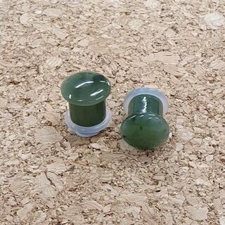 9.5mm Nephrite Jade Plugs