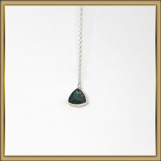 Teal Moss Agate Necklace