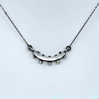 Studded Arc Mini Necklace