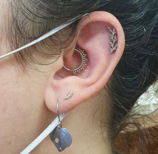 Helix, daith & lobe