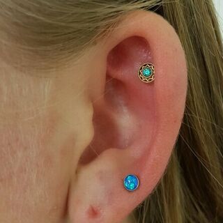 16 gauge 2nd lobe + helix