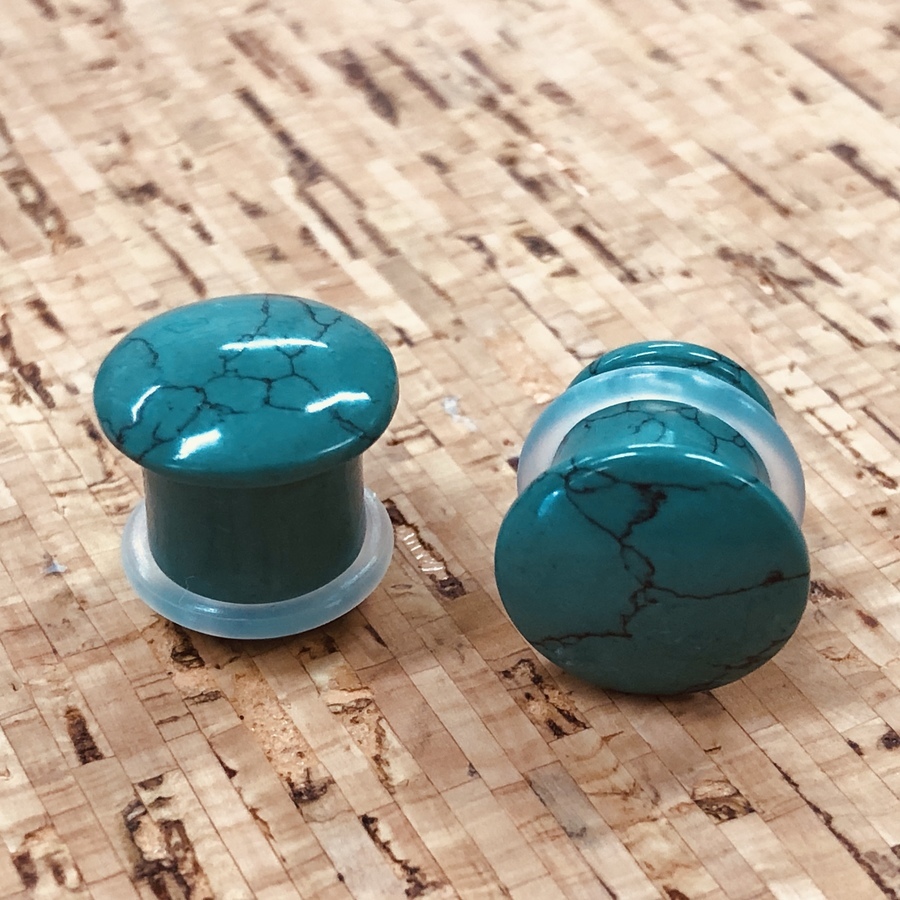 11mm Green Turquoise Plugs