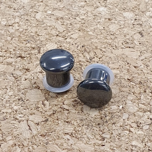 9.5mm Hematite Plugs