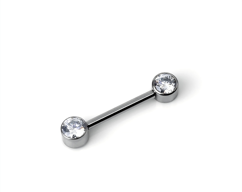 Bezel Nipple Barbell