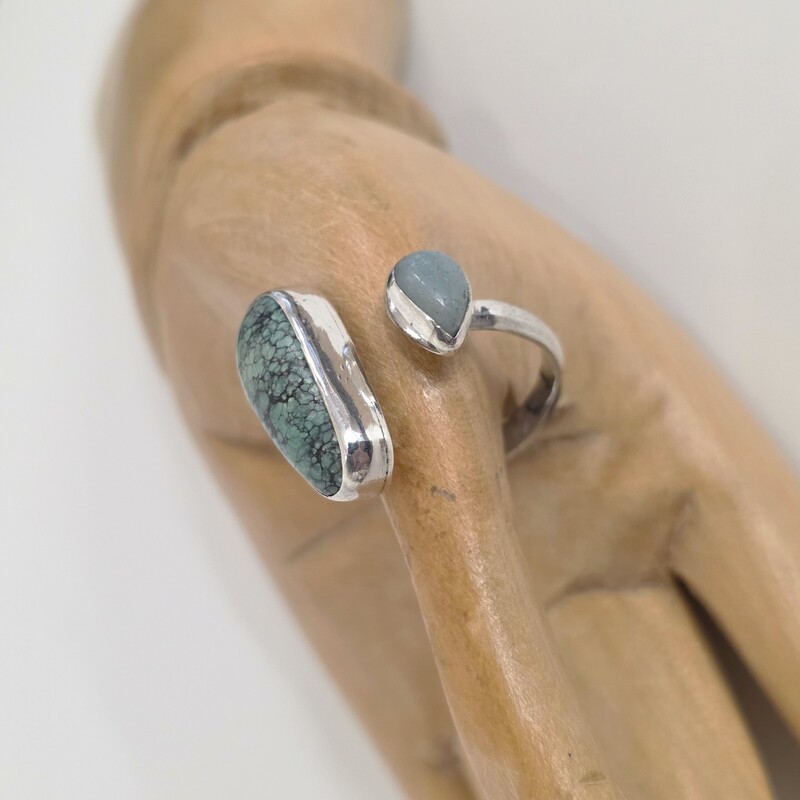 Turquoise & Amazonite Ring