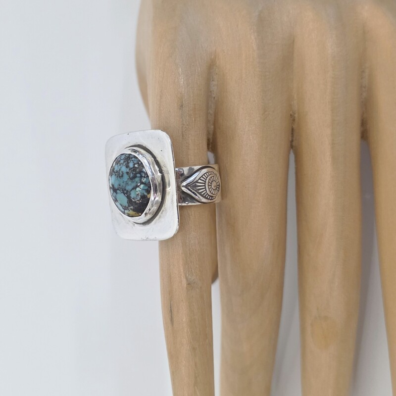 Turquoise Peacock Ring