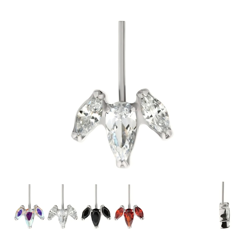 Vertical Marquise Fan Feature