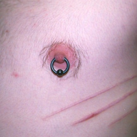 12g (2mm) Nipple Piercing