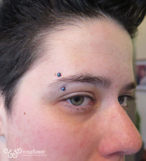 16 gauge eyebrow