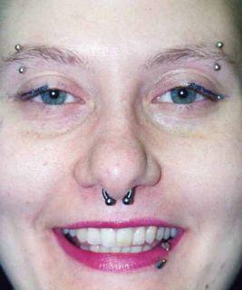 16 gauge left & right eyebrow