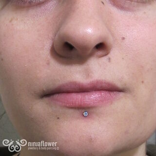 14g Labret Piercing