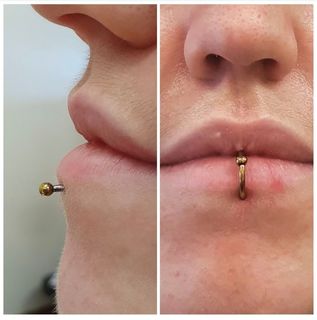 14gauge center lip