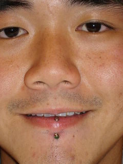 14gauge vertical labret
