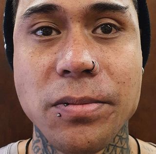 14gauge side vertical labret