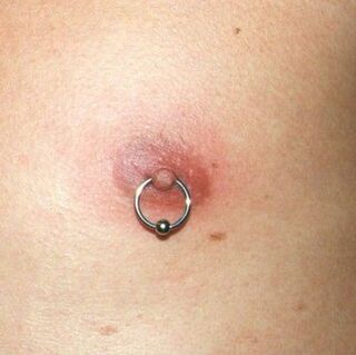 12g (2mm) Nipple Piercing