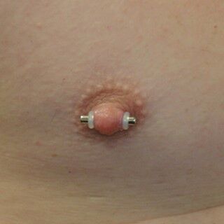 12g (2mm) Nipple Piercing