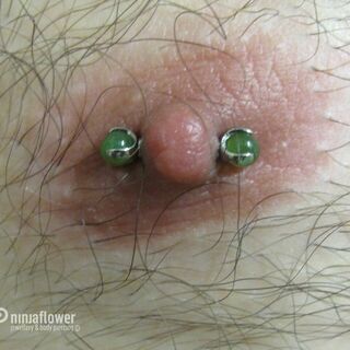 12g (2mm) Nipple Piercing