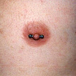 12g (2mm) Nipple Piercing